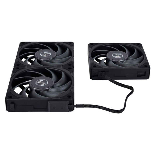 Lian Li UNI FAN P28 Case Fan | 120mm | 2600 RPM | 92 CFM | Fluid Dynamic Bearing | 3-Pack | Black