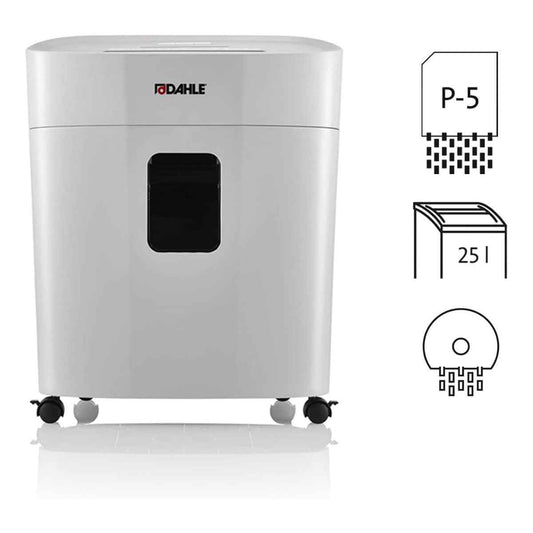 Dahle PaperSAFE 420 Paper Shredder | 15-Sheet Cross-Cut | Oil-Free | Jam Protection | Home & Office | Grey | DHL 23420-16633