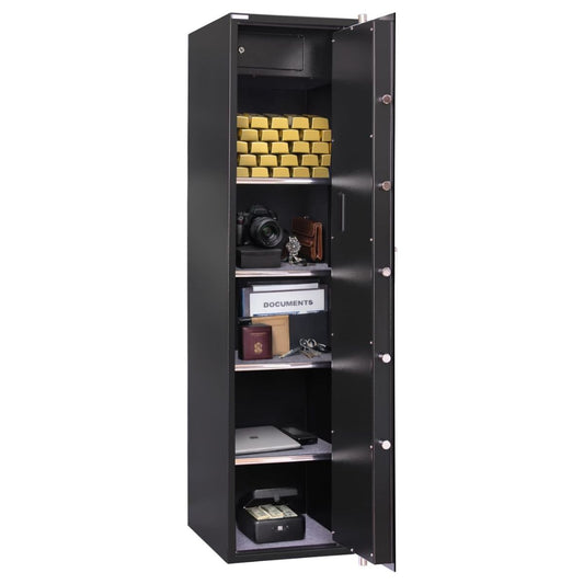 Rubik X-Large Safe Box with Digital Keypad and Key Lock (160x40x50cm) Black - RB160EG-B