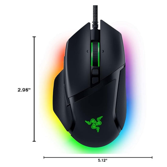 Razer Basilisk V3 Customizable Ergonomic Gaming Mouse Black RZ01-04000100-R3M1: Fastest Mouse Switch, Chroma RGB Lighting 26K DPI Optical Sensor 11 Programmable Buttons HyperScroll Tilt Wheel
