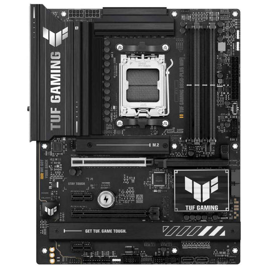 Asus TUF GAMING B850-Plus Wi-Fi AM5 ATX Motherboard, AMD B850 Chipset, 4x DIMM DDR5 Slots, Up to 192GB Max Memory, 1 x PCIe 5.0 x16 SafeSlot, 3 x M.2 Slots, WiFi & BT Connectivity | 90MB1J30-M0EAY0