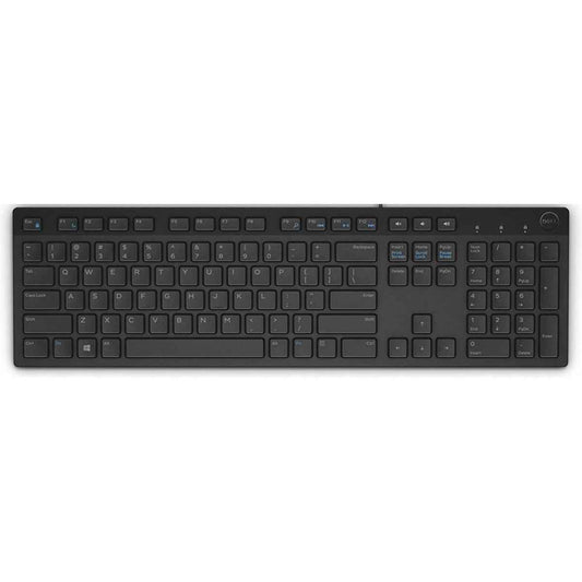 Dell KB216 Multimedia Wired Keyboard | USB | Chiclet Keys | Multimedia Hot Keys | English & Arabic Layout | Black | KB216-BK-ENG-INT / KB216, 580-ADGW