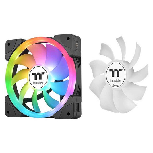 Thermaltake SWAFAN EX12 ARGB Sync PC Cooling TT Premium Edition Fan (Pack of 3), 120mm, 500–2000 RPM, Black | CL-F167-PL12SW-A