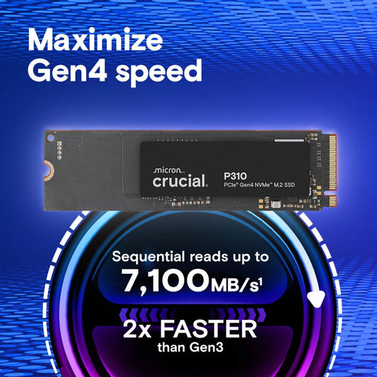 Crucial P310 1TB PCIe Gen4 NVMe 2280 M.2 SSD