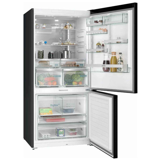 Siemens iQ700 682 L Bottom Freezer Refrigerator – Dark Inox Anti-Fingerprint