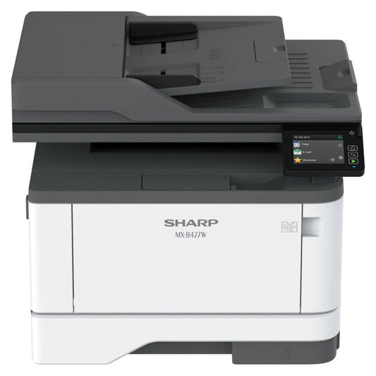 Sharp MX-B427W A4 Ultra-Compact Monochrome Multifunction Printer – Copy, Print, Color Scan, Fax, 40ppm, 2.8" Color Touch Screen