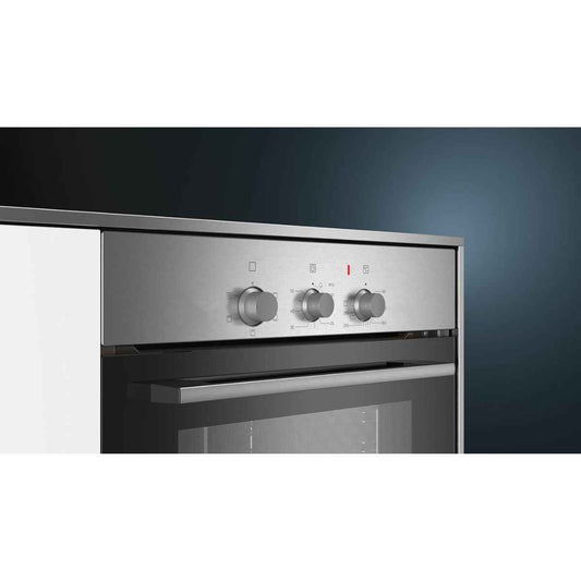 Siemens iQ100 HB011FBR1M Built-In Electric Oven – 71L, Top/Bottom Heat, Variable Grill, humidClean Plus, Stainless Steel