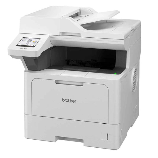 Brother DCP-L5510DW Mono Laser Printer, Print ,Scan, Copy, Up to 50 PPM Print Speed, Up to 1200 x 1200 DPI Resolution, 8.9cm Color Touchscreen Panel Operation, White | L5510DW