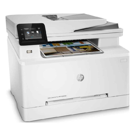 HP MFP M282nw Color Laser Jet Pro Printer, Up to 21 ppm Print Speed, Up to 600x600 Dpi Resolution, 2.7'' Graphic Screen, 100 Sheets Output Capacity, Flatbed, 361 Watts Power Consumption | 7KW72A