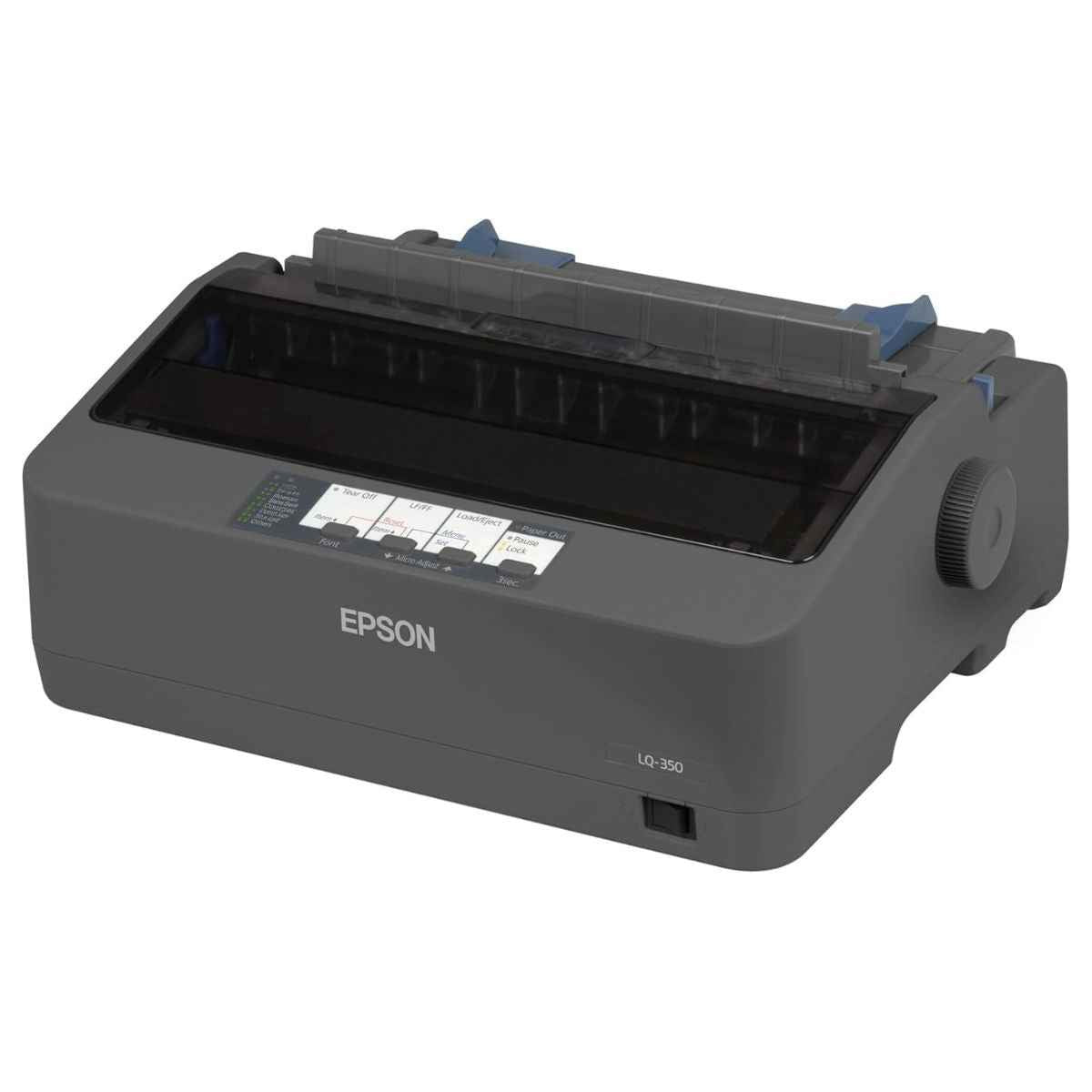 Epson LQ-350 Impact Dot Matric Printer, 360 x 180 DPI Resolution, 24-Pin, 80-Column, 10 CPI - 347 Chars/s, 10,000 Operating Hours MTBF, Gray | C11CC25002
