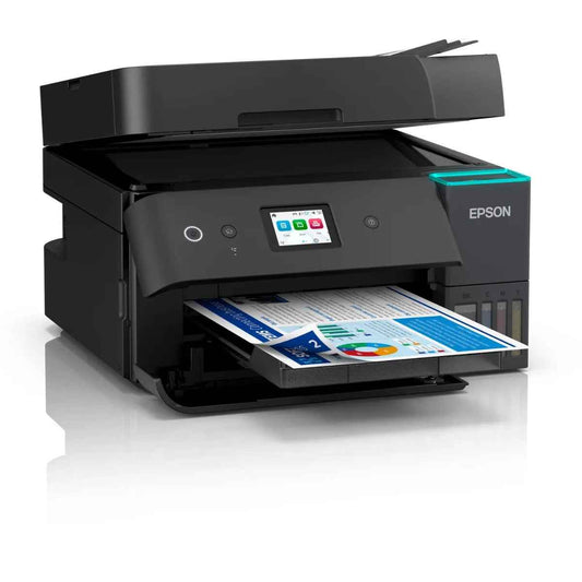 Epson EcoTank L6390 Wireless All-In-One Inkjet Printer – PrecisionCore Print Head, 4800 × 1200 DPI, Duplex Printing, WiFi, ADF, Black | C11CL40407
