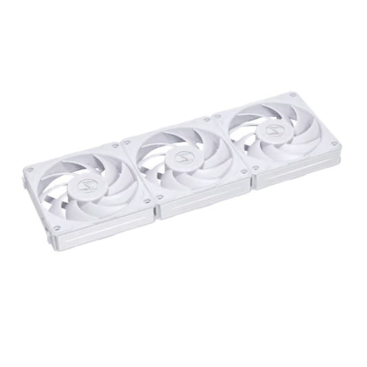 Lian-Li UNI Fan P28 120mm Case Fan | 2600 RPM | 92 CFM Airflow | Fluid Dynamic Bearing | 3-Pack | White | P28120-3W