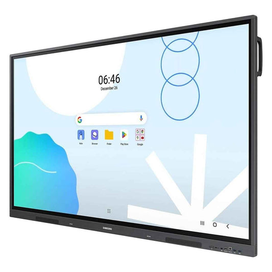 Samsung WAD Android OS Interactive Display, 86" 4K UHD IPS Touch Display, 8ms Response Time, 64GB Flash Memory, Wi-FI & Bluetooth Connectivity, Android 13, Space Gray | LH86WADWLGCXUE