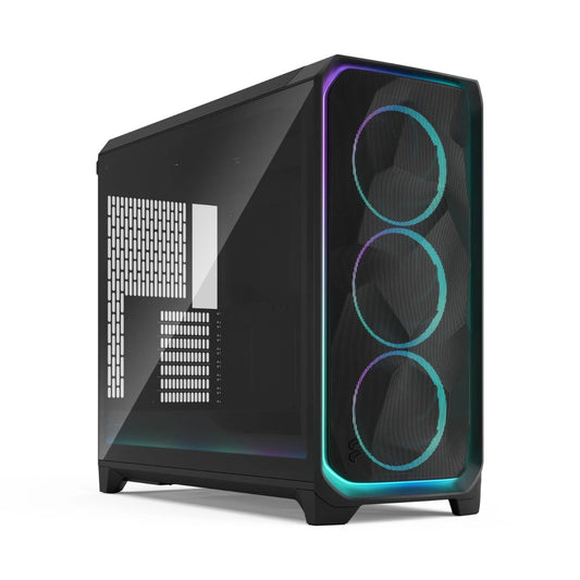Fractal Design Meshify 3 XL Full Tower Computer Case, 3x Momentum 14 Fans, Up to 420mm Radiator & 10x Fan Support, Cable Organizers, Tempered Glass Panel, Black TG Light Tint | FD-C-MES3X-04
