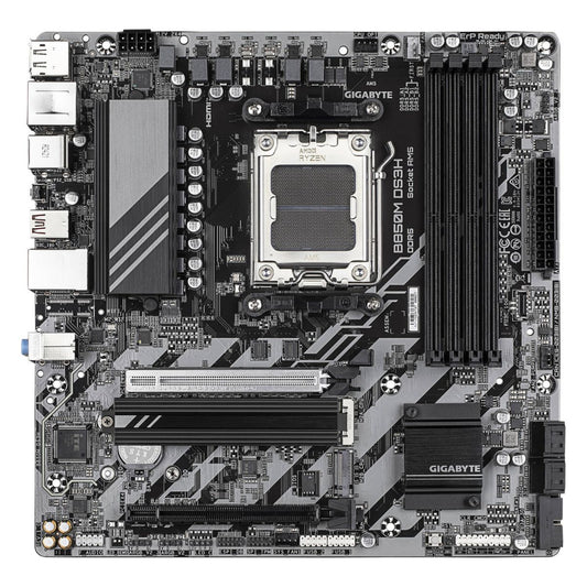 GIGABYTE B850M DS3H AM5 M-ATX Motherboard, AMD B850 Chipset, 4x DDR5 DIMM Slots, Up to 256GB Max Memory, 1x PCIe 5.0 x16, 2x M.2 Slots | B850M-DS3H