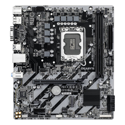 GIGABYTE H810M S2H LGA 1851 Micro ATX Motherboard, Intel H810 Chipset, 2x DDR5 DIMM Slots, Up to 128GB Max Memory, 1x PCI Express x16 Slot, 1x M.2 Connector | H810M-S2H