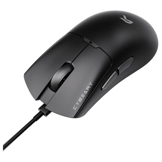 Cybeart Ghost Wired Gaming Mouse – 1000Hz, 49g Ultra-Light, RGB, 12,800 DPI (Black | MC-GHOST-CYB01)