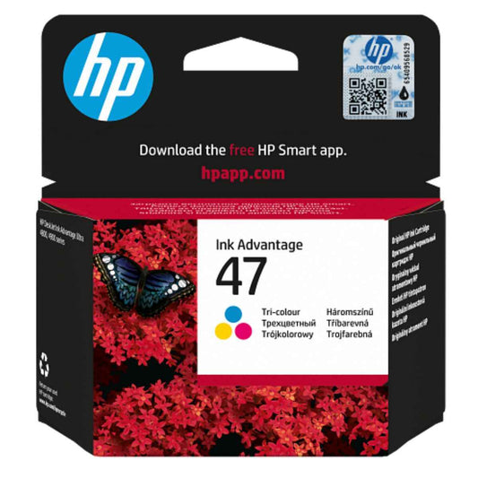 HP 47 Original Ink Cartridge – Black & Tri-Color, Works with HP DeskJet Ultra Ink Advantage