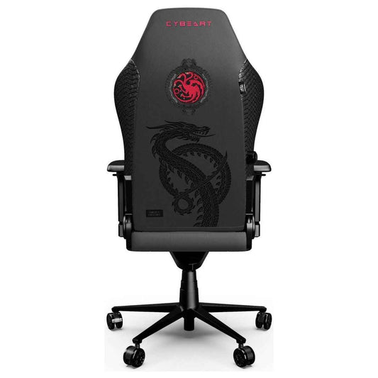 Cybeart House Targaryen Licensed Edition Gaming Chair | Supreme PU Leather | Cold-Cured Foam | 4D Armrests | 165° Recline | 150kg | Targaryen
