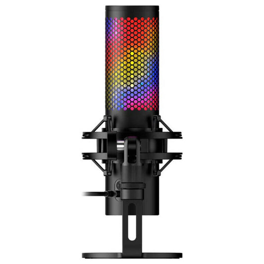 HyperX QuadCast 2 S USB Microphone | Dynamic Lighting Display | Tap-to-Mute Sensor | Detachable Shock Mount | Black | 9A273AA