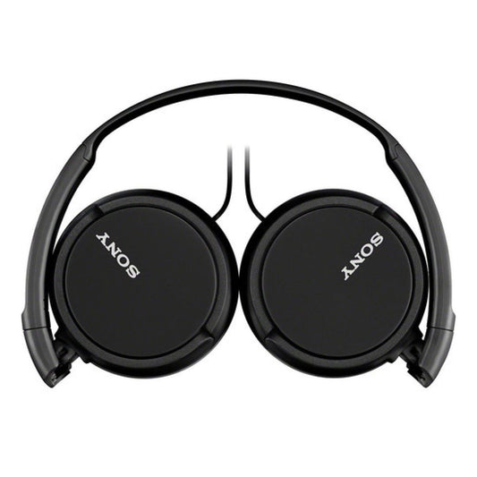 Sony MDR-ZX110AP Extra Bass Smartphone Headset | 30mm Dynamic Drivers | Swivel & Foldable Earcups | Flat Cable | Black
