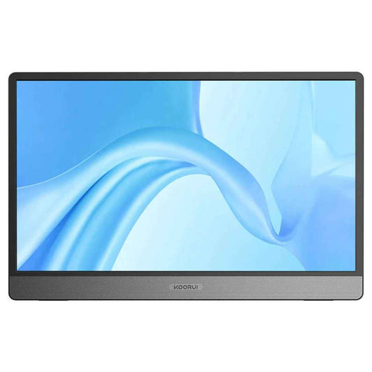 Koorui 15.6" IPS FHD Portable Monitor, Retina Display, 60Hz Refresh Rate, 5ms Response Time, 16 9 Aspect Ratio, Built-In Dual Speaker, Type-C & Mini HDMI Inputs, Black