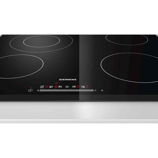 Siemens ET651NF17Q Built-In Electric Hob – 60cm, Black, Ceramic Glass, Made in Germany