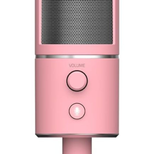 Razer Seiren X Quartz Streaming Microphone Pink RZ19-02290300-R3M1, Compact USB Condenser Microphone, Built-in Shock Absorber, Super cardioid Recording Pattern for Diffuser and Streamer