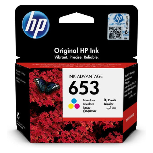 HP 653 Original Ink Advantage Cartridge – Black & Tri-Color (CMY)