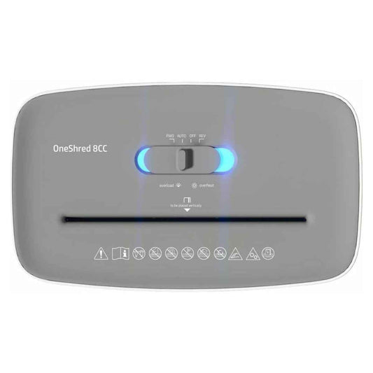 HP OneShred 8CC 2801 – Compact Cross-Cut Paper Shredder (Up to 8 Sheets)