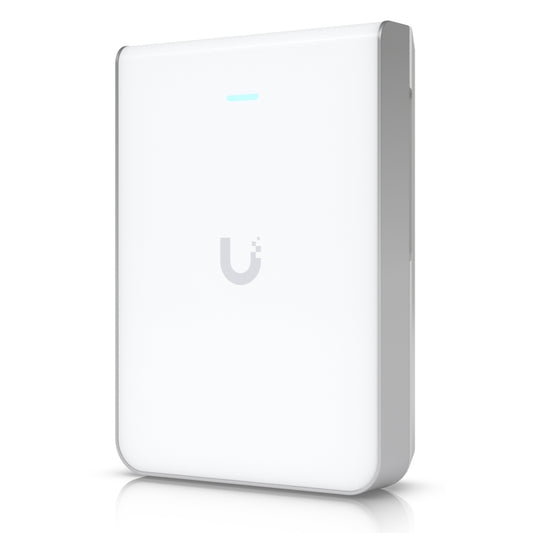 Ubiquiti Unifi U7 Pro Wall WiFi 7 White Color Wall-Mounted Access Point, 6 Spatial Streams, 6 GHz Support, Tailored for Home Builders