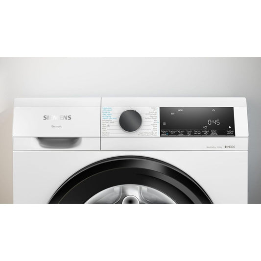Siemens WN44A200GC iQ300 Fully Automatic Washer Dryer – 9kg Wash / 5kg Dry, Inverter Motor, SpeedPack L, HygieneCare, iSensoric, White