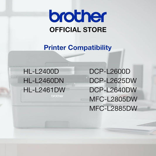 Brother Genuine TN2500 Standard Yield Black Ink Printer Toner Cartridge, Prints up to 1,200 pages