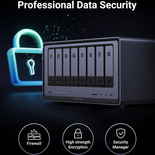 UGREEN NASync DXP8800 Plus 8-Bay Desktop NAS – Intel i5-1235U, 8GB DDR5, 2x 10GbE, Thunderbolt 4, 8K HDMI (Diskless)