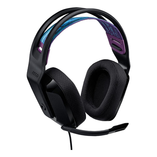 Logitech G335 Wired Gaming Headset, 40mm Drivers, Integrated Boom Mic, Soft, Breathable Memory Ear Cups, Adjustable Suspension Headband, Compatible with PC, PS, Xbox, Switch, - Mint