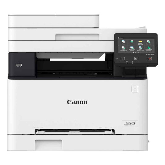Canon i-SENSYS MF655Cdw All-In-One Color Laser Printer, Print, Copy, Scan, 12.7cm Colored Touchscreen, 18-21 ppm (A4) Print Speed, Up to 1200 x 1200 DPI Print Resolution, White | 655dw