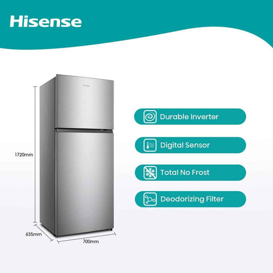 Hisense 488L Gross Top Mount Refrigerator – RT488N4ASU1, with Inverter Compressor & No Frost