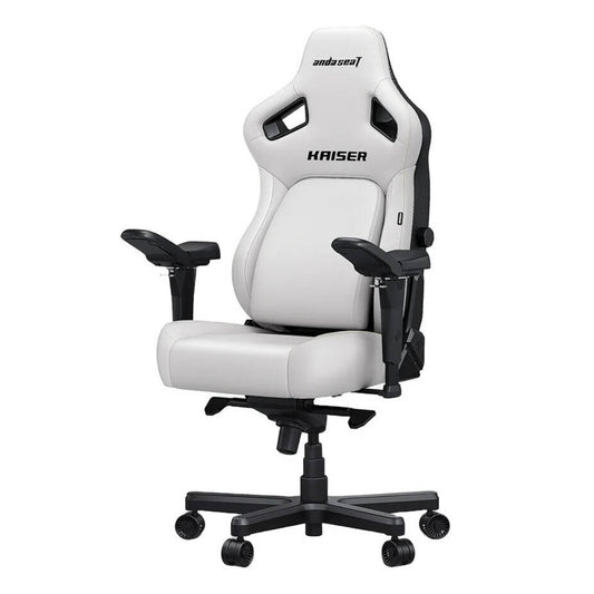 AndaSeat Kaiser 4 Series XL – Premium PVC Leather Gaming Chair (Cloudy White)