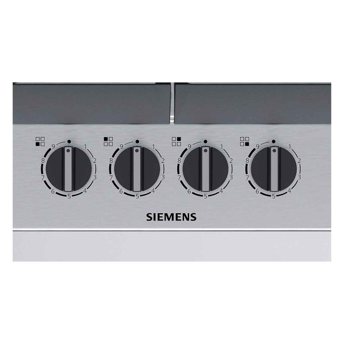 Siemens iQ500 Built In Gas Hob EC6A5PB90M With Sabaf Burners, 60CM Width, German Engineering, StepFlame Technology, Cast Iron with Rubber Feet Pan Support, Stainless Steel