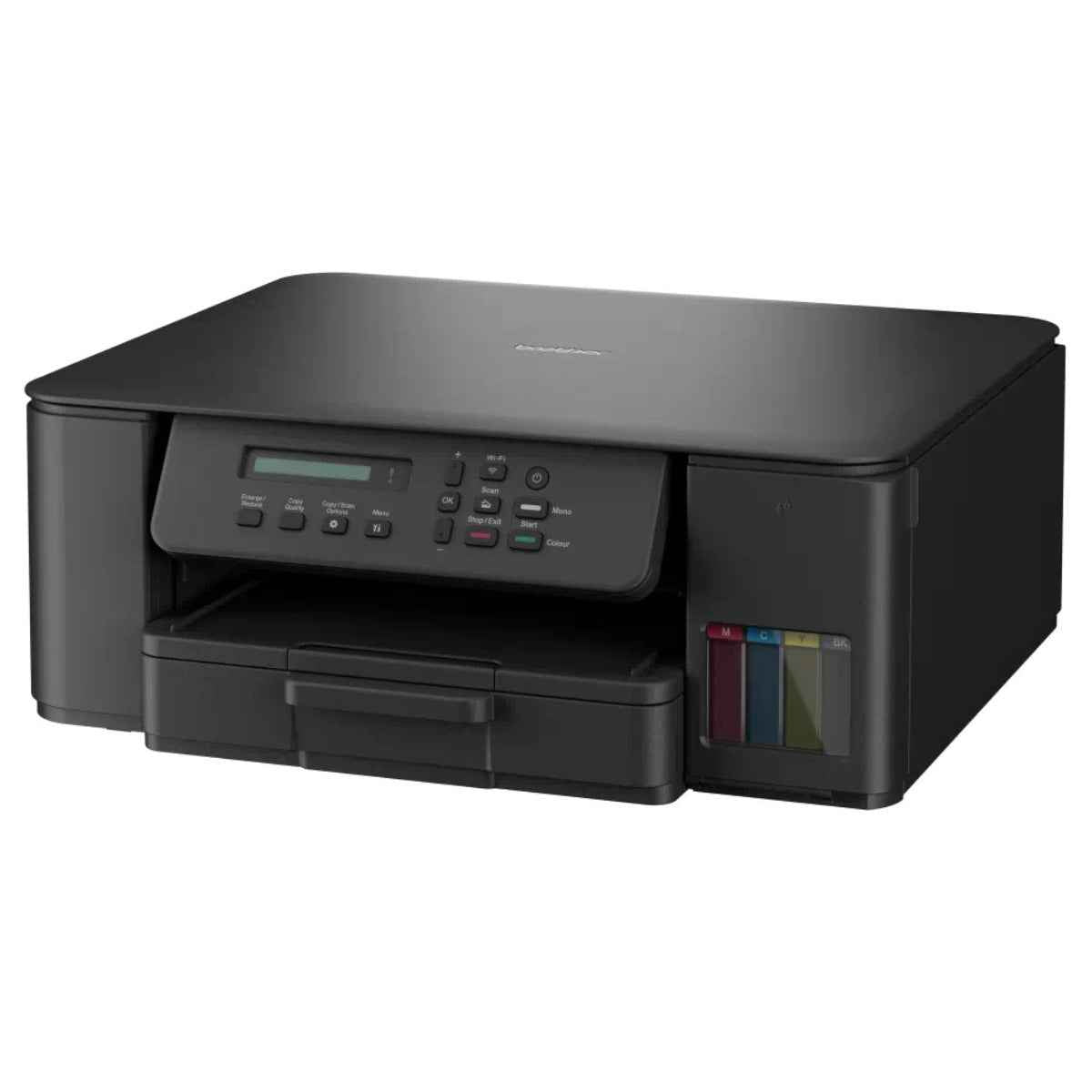 Brother DCP-T530DW Ink Tank Printer, 1200 x 6000 DPI, 16.0 IPM Print Speed, Auto 2 Sided Duplex Printing, Up to 150 Sheets Maximum Paper Capacity, WiFi, WiFi-Direct, USB 2.0, Black | DCP-T530DW