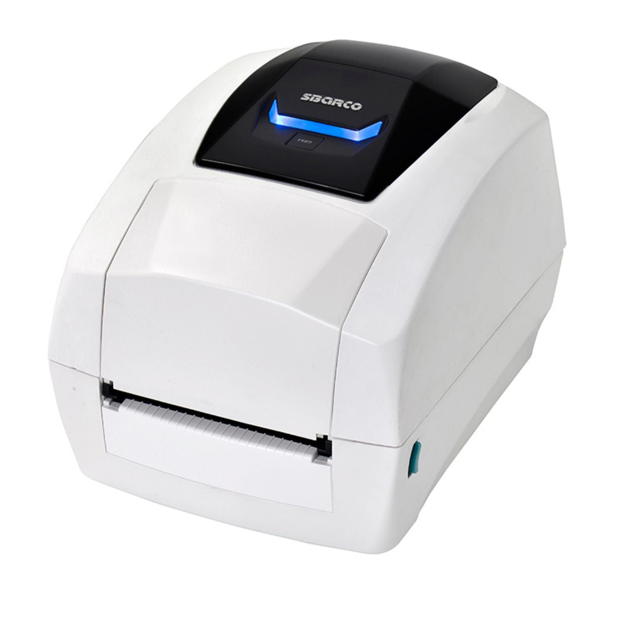 Sbarco T4ES Desktop Thermal Transfer Label Printer, 203 DPI 8 dots/mm Resolution, Up to 5 IPS Print Speed, Moveable Reflective Sensor, Cover Open Sensor, Ribbon Sensor, White | T4ES