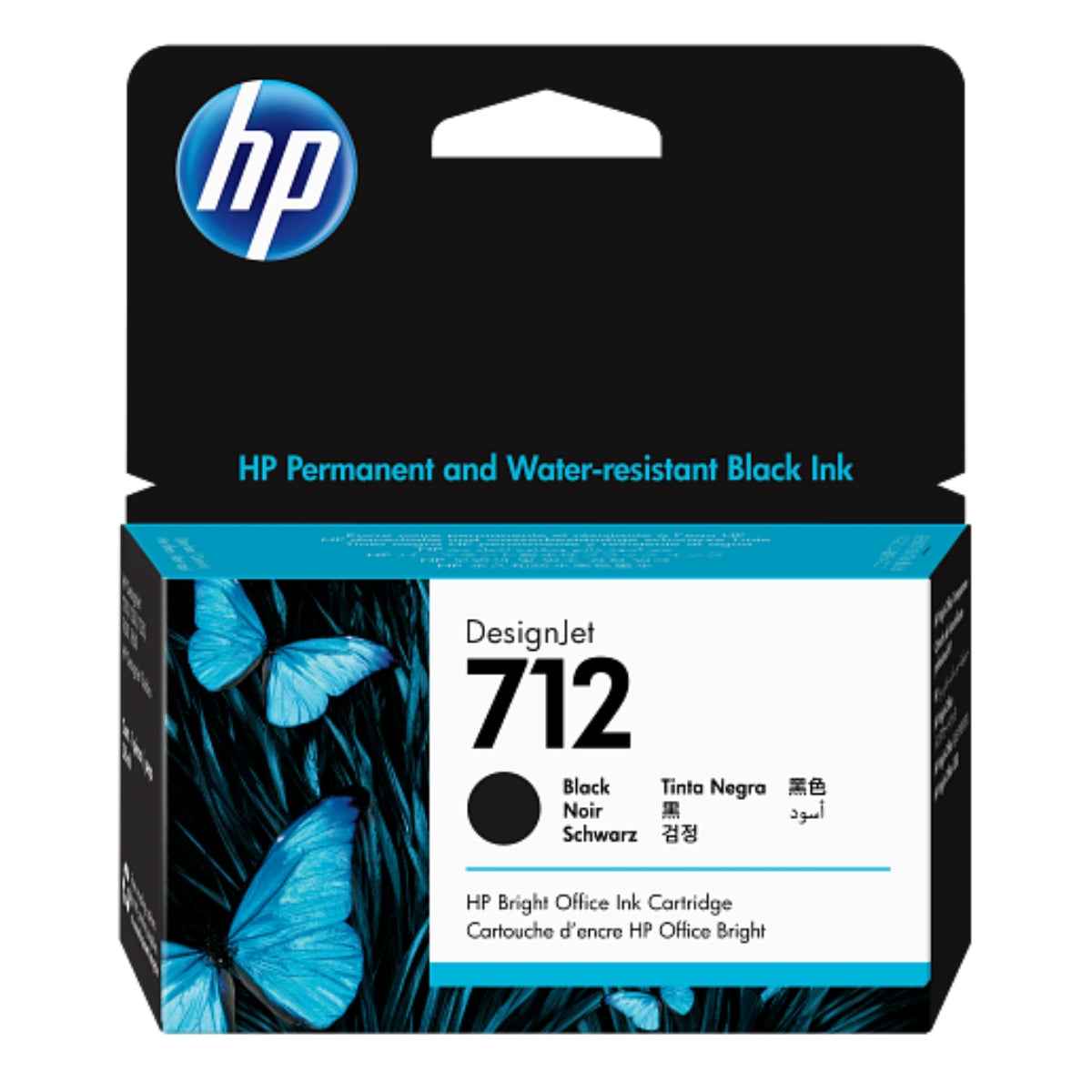 HP 712 29‑ml DesignJet Original Ink Cartridge – Cyan, Magenta, Yellow, Black – Professional Large-Format Printing for HP DesignJet – High-Precision, Reliable OEM Ink