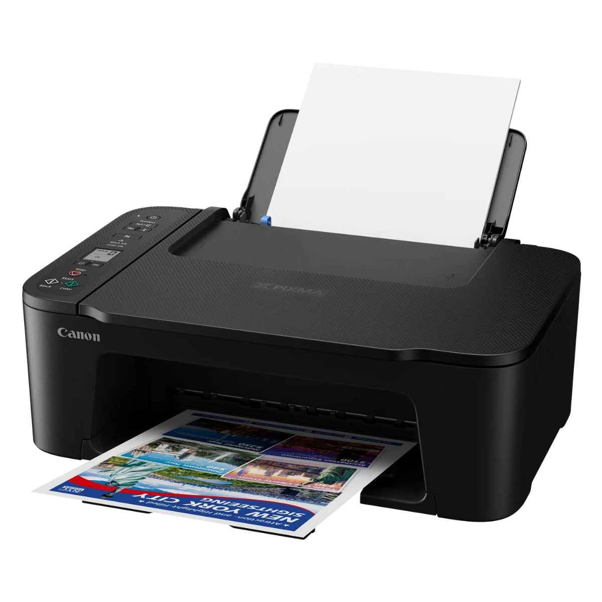 Canon Pixma TS3640 Inkjet Printers, 3.7cm LCD Segment Mono, 4800x1200 DPI, 7.7ipm Mono Print Speed, 4.0ipm Colour Print Speed, 60 Max Sheets, CIS Flatbed Photo & Document Scanner, Black