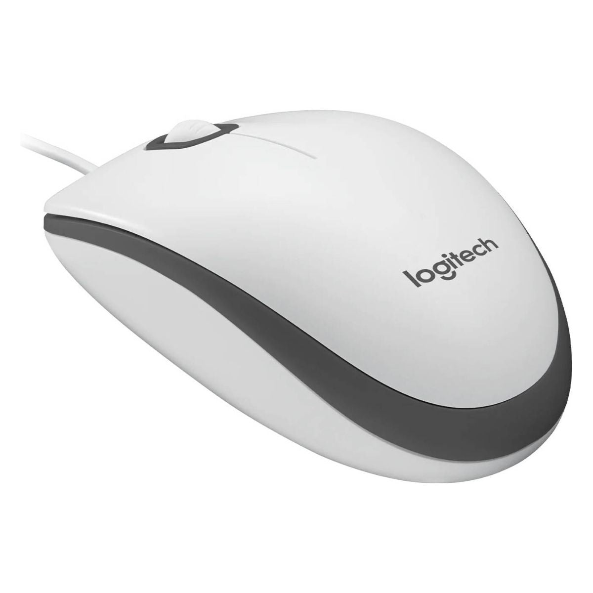 Logitech M100 Wired USB Mouse | Smooth Cursor Control | Plug & Play | No Software Setup | Black, White | 910-005003, 910-001603 / 910-006764