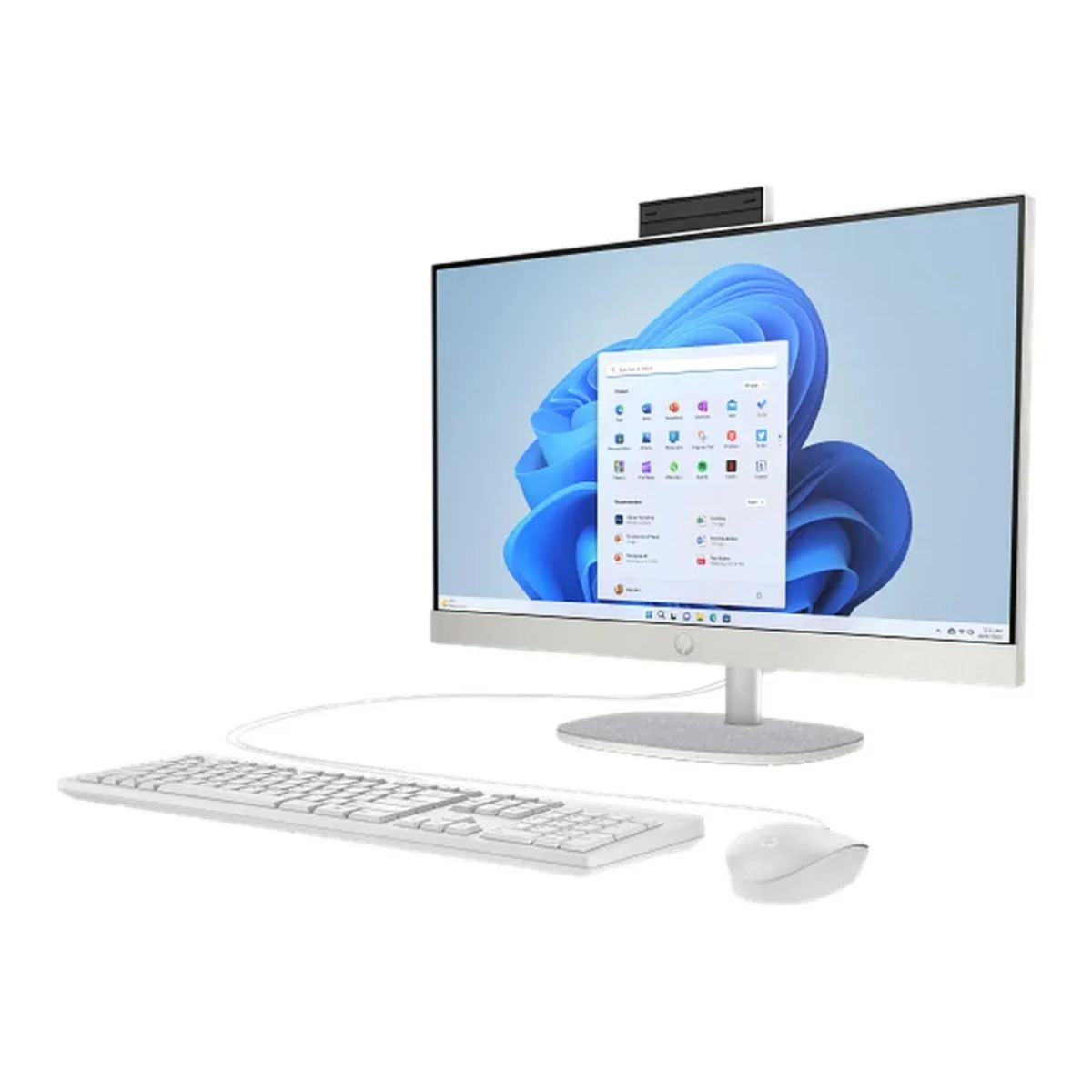 HP 24-cr1072 All-in-One Desktop PC | Intel Core Ultra 7 155U | 8GB DDR5 | 512GB SSD | 23.8-Inch FHD Touch | DOS | D18WCEA-ENG