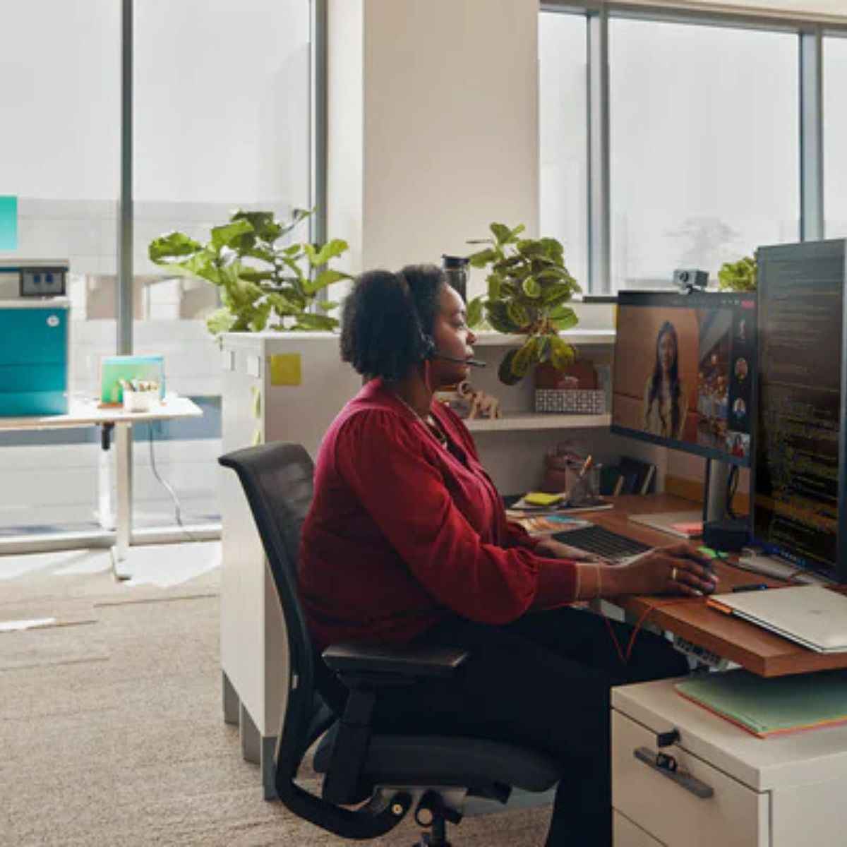 HP Poly Blackwire 3320 Stereo Microsoft Teams Certified USB-C Headset with USB-C/A Adapter