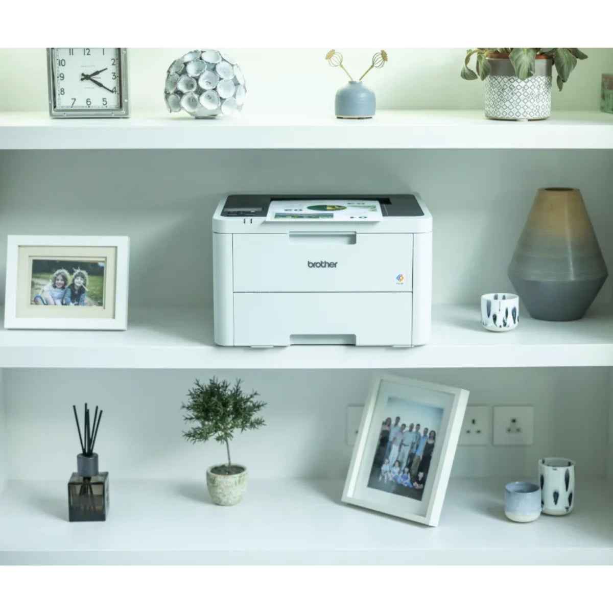Brother HL-L3220CW Color Laser Printer, 19 PPM Print Speed, 2400 x 600 DPI, Up To 250 Sheets, USB, Wireless & Wi-Fi Direct | HL-L3220CW