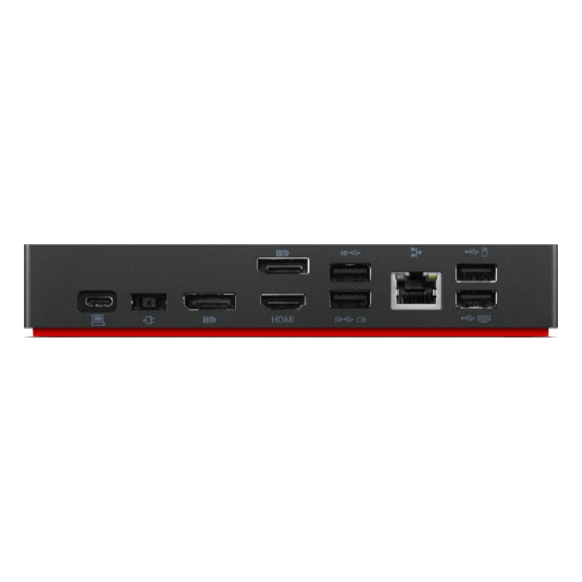 Lenovo ThinkPad Universal USB-C Docking Station, 65W Output Power, 2x 3840x2160 @60 Hz Refresh Rate, Gigabit Ethernet, 2xDisplay Ports, 1xHDMI, 4xUSB Ports, Black