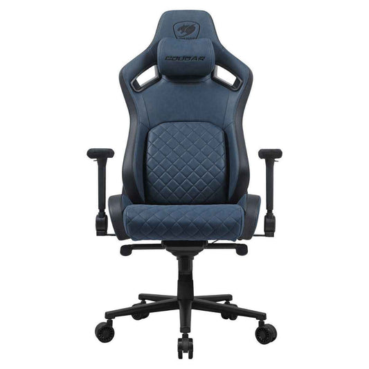 Cougar Defensor S Gaming Chair | PushBack Advanced Lumbar Support | 4D Folding Armrests | Leather-Like Fabric Surface | Adjustable Ergonomic Design | Class 4 Gas Lift Cylinder