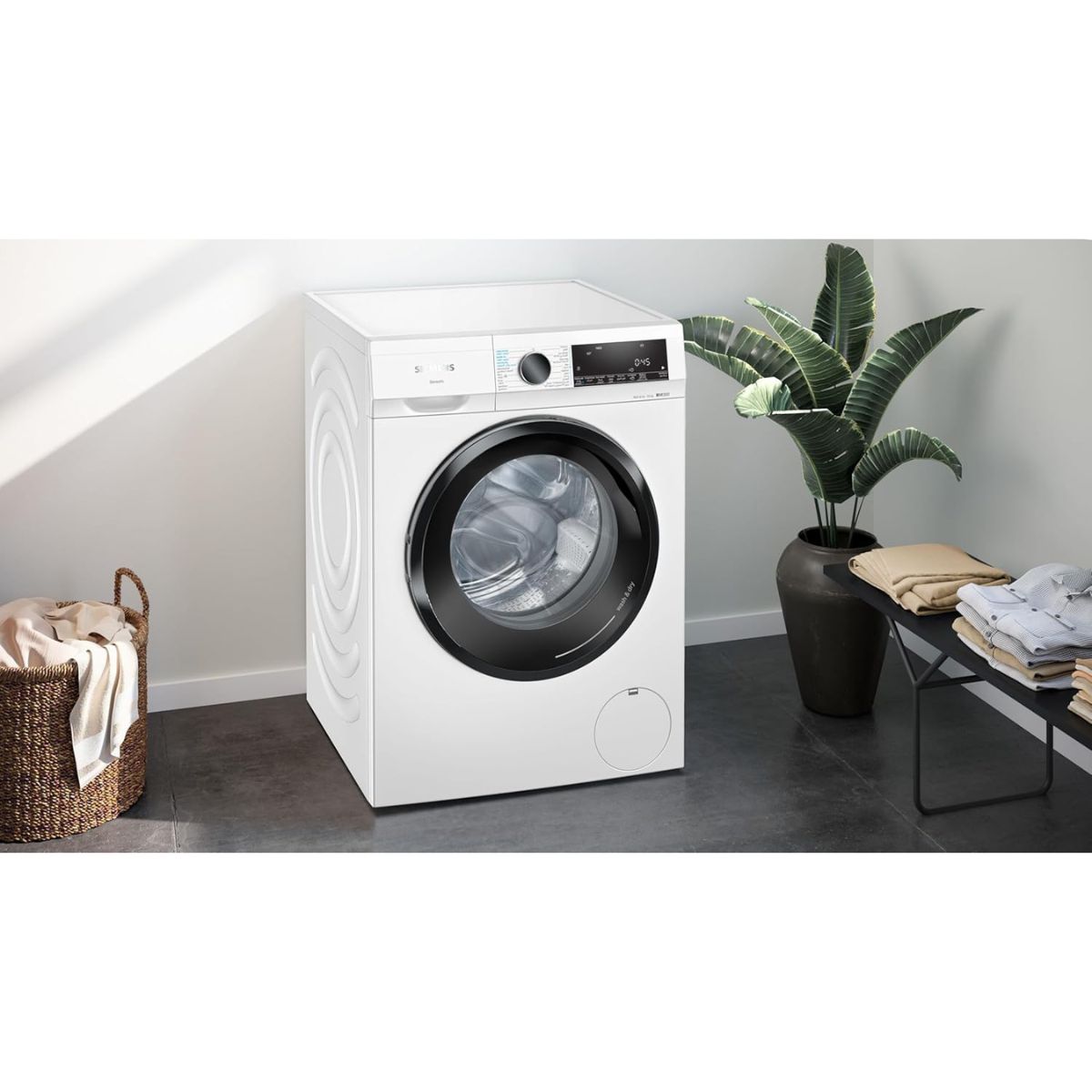 Siemens WN44A200GC iQ300 Fully Automatic Washer Dryer – 9kg Wash / 5kg Dry, Inverter Motor, SpeedPack L, HygieneCare, iSensoric, White